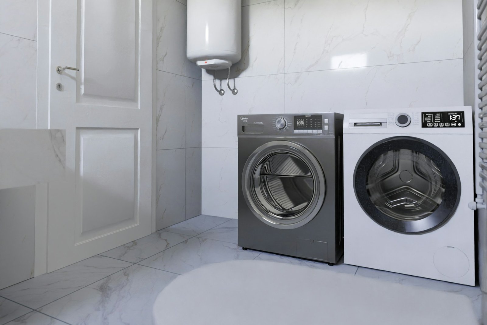 Waschmaschine im Waschraum